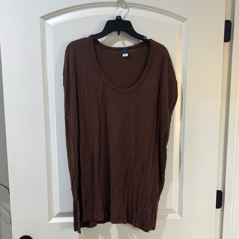 Old Navy Brown Long Sleeve Women's Top
